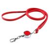 Leather Lanyards Telescopic Sling Neck Hanging ID Badge Holder  Employee Card