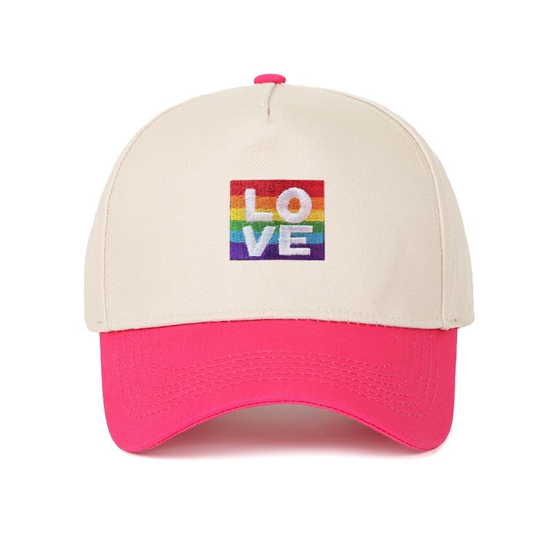 

Rainbow Embroidered Baseball Cap With Adjustable Fit For Summer Outdoor Wear Style R