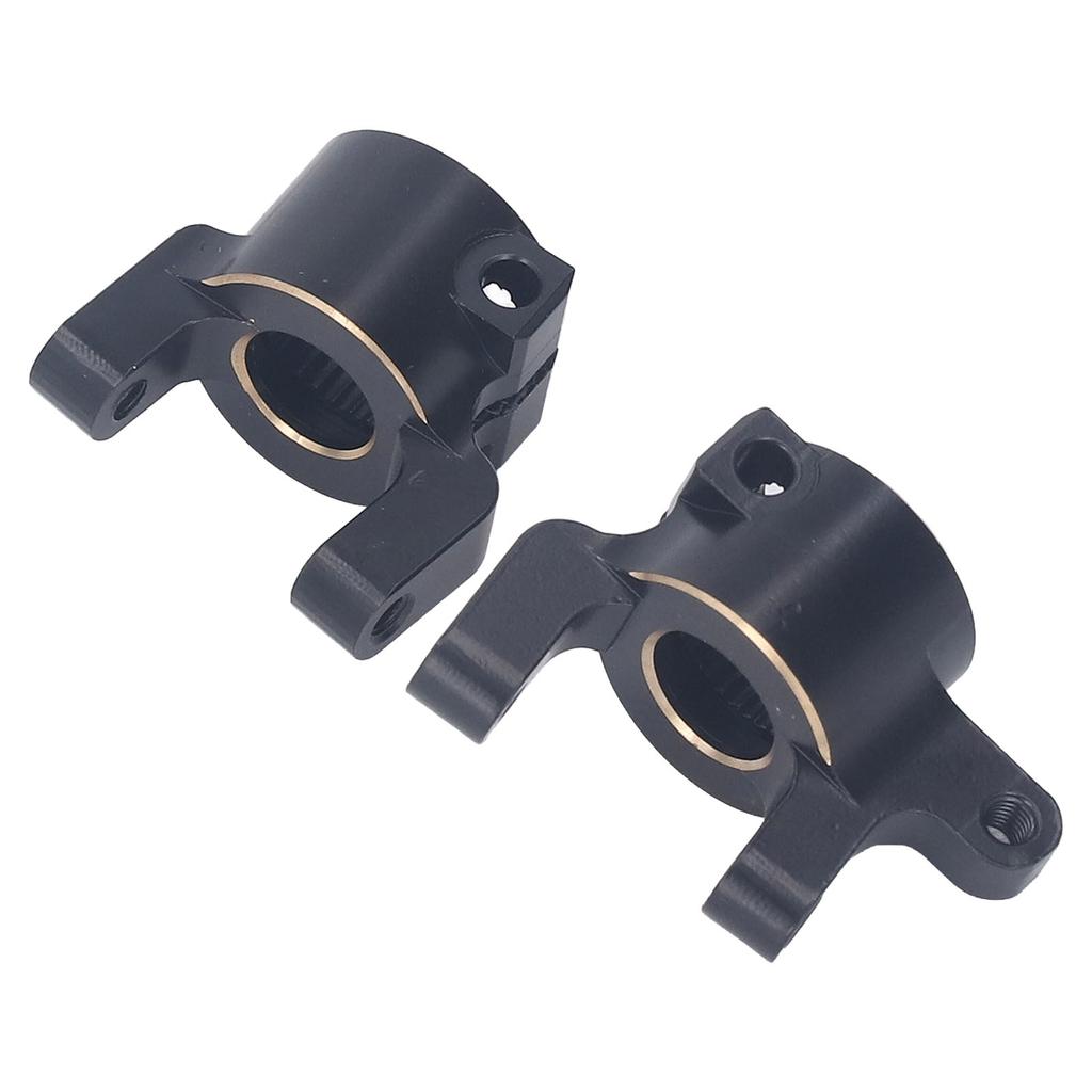 2PCS Front C Hub Carrier Brass Solid Construction Steering Knuckle Carriers for Axial SCX10 II AR44
