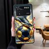 Fußball Krone Hülle Handyhülle Case für Xiaomi Poco F8 M3 M4 M7 Pro F3 M5 C50 C61 X3 X4 X5 X7 Pro F1 C71 C75