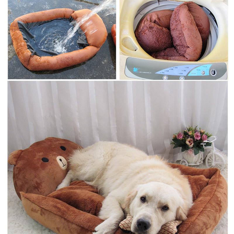 Removable and Washable Teddy Cartoon Pet Nest Pet Supplies Large Dog Gold Fur Dog Bed Dog Mat Loose and Comfortable Touch Pet Supplies Comfortable Mat