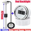 Digital 52mm Water Level Gauge+Water Level Sensor 100-500mm Red Light Water Tank Meter Indicator 0-190 OHM for Car Yacht 12V 24V