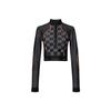 GUCCI Gg Jersey Jacquard Cropped Top Black/Orange 689201-XJEFU-1117