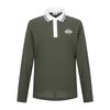 MARTINE GOLF Collar Color Matching Polo Shirts_Khaki (Men)