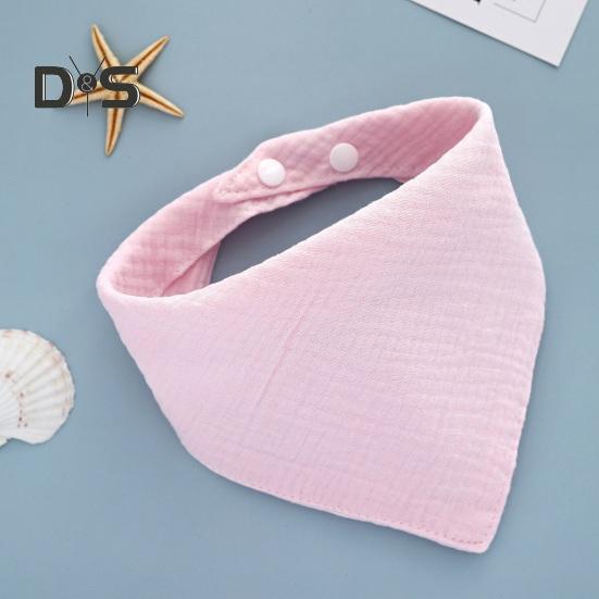 Baby-Lätzchen, Baby-Bandana, Sabberlätzchen, einfarbig, verstellbar, wiederverwendbar, mit Knopf, fest, aus Baumwolle, Speicheltuch für Kleinkinder, Baby, Kleinkind, Zahnen, Schürze, Geschenk zur Babyparty