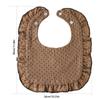 Baby Bibs Organic Cotton Muslin Scarf Burp Cloths Ruffle Floral Gauze Water Absorb Bandana for Newborn Accessories Feeding Kids