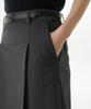 Musinsa Standard Woman Women'S Panel Slit Knee Length Skirt [Gray]