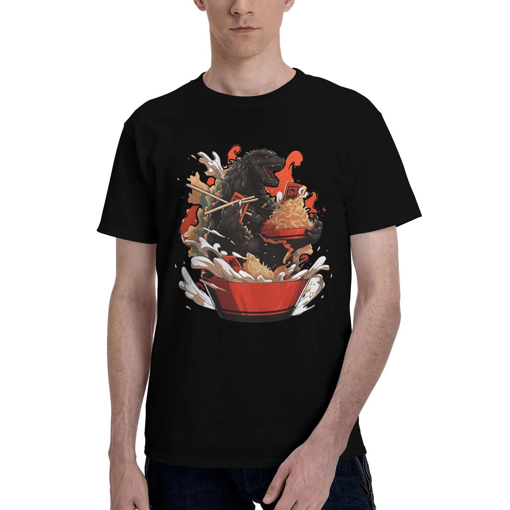 Men Cool Monster GGodzillas T Shirts Japan Monster Movie Cotton Clothes Novelty Short Sleeve Round Neck Tees TShirt