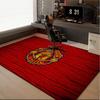 1PC rug Football Manchester Crest Carpet, Chair Rug,Area Rug for Office Bedroom living rooms bedroom, Doormat decor Christmas fan gifts