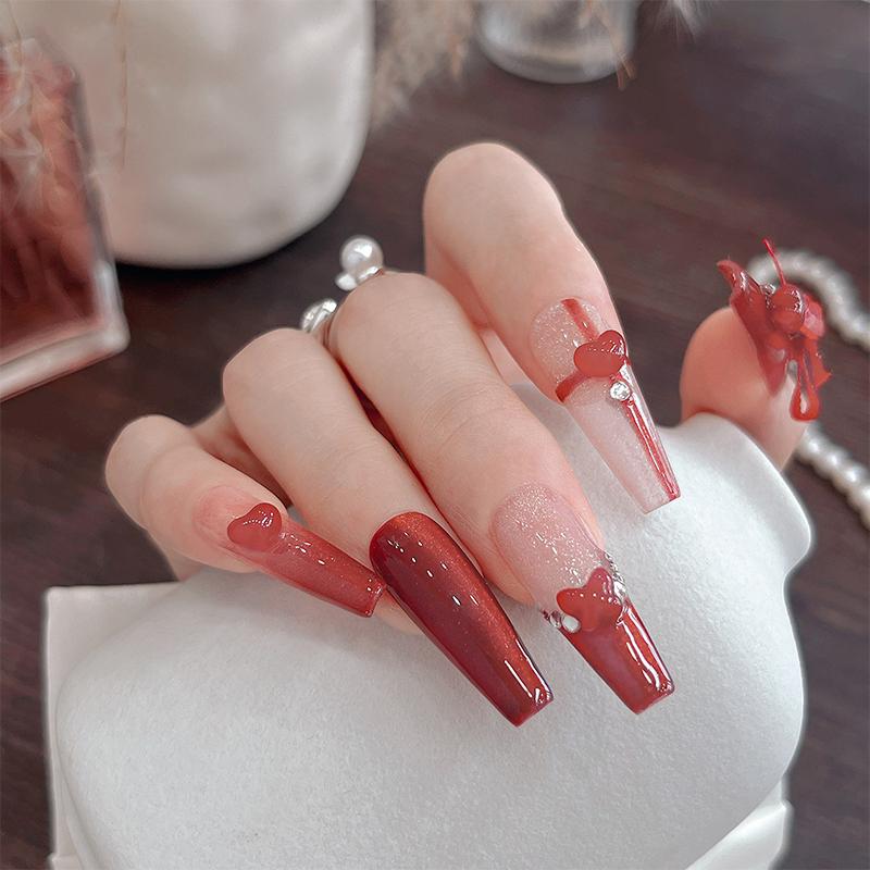 

10 шт. сверкающие ледяные большие красные бриллианты любовь сердце бабочка пентаграмма нейл-арт стразы украшения маникюрные украшения