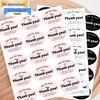 Oval Pink "Thank You" Stickers - 150 Pack: Cute Gift Box Sealing Labels