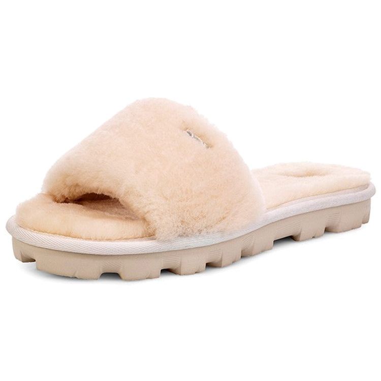 UGG Miękka i wygodna gumowa podeszwa Antypoślizgowe Antybakteryjne Klapki Damskie Obuwie Naturalne 1100892-NAT