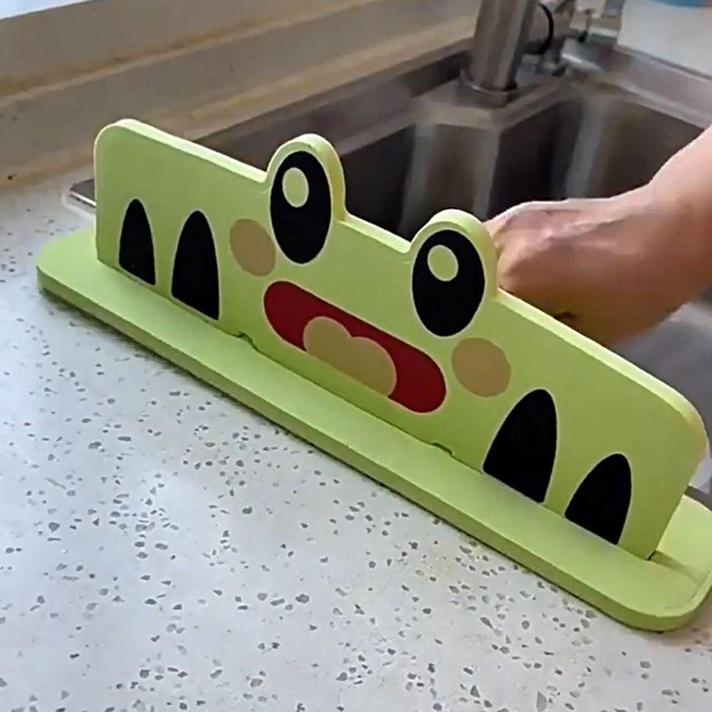 

2pcs Oil-Proof Sink Splash Guard Splashproof Anti-water Board Waterproof Splatter Plate Kitchen зелений