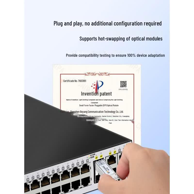 Boyang SFP+ 10G Single-mode Dual Fiber Optical Module for Huawei Switches
