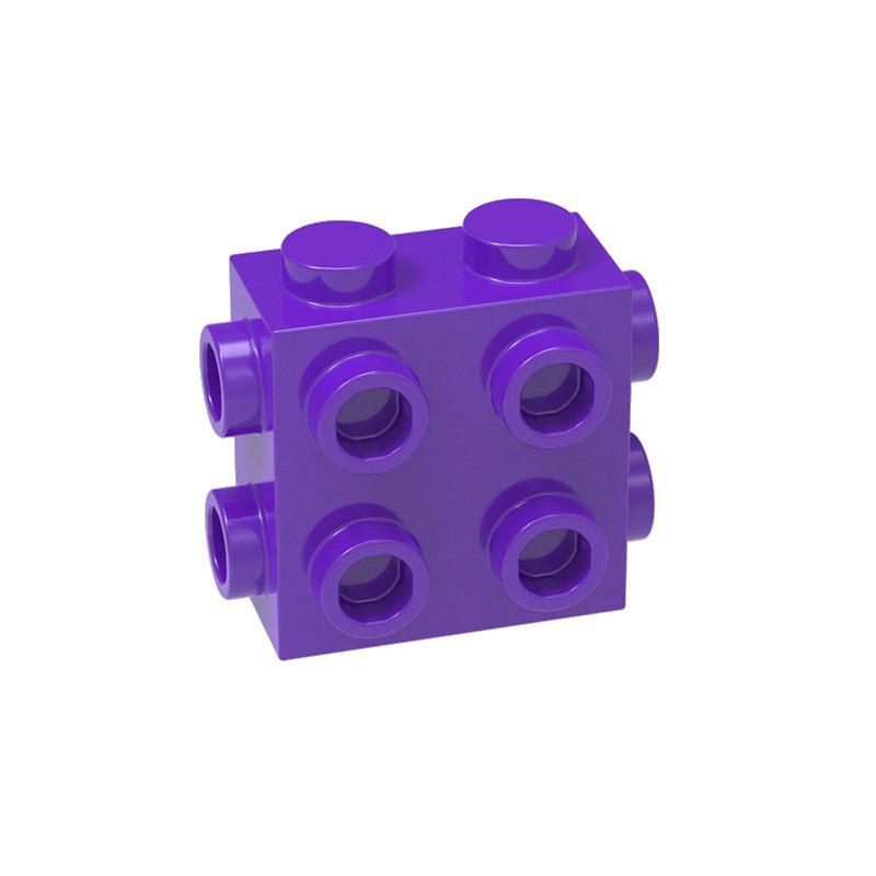 

10pcs 67329 Modified 1x2x1 Building Blocks Kit 2/3 With Studs On Sides Particle Idea Educational Toy Children Birthday Gifts 10pcs фіолетовий