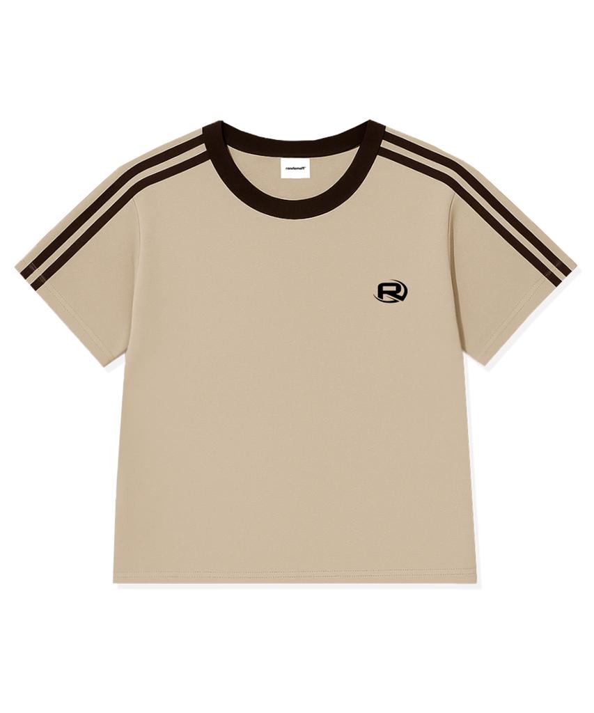 RANDOMOFF Rof Essential Sporty Track Crop T-Shirt (4Color)