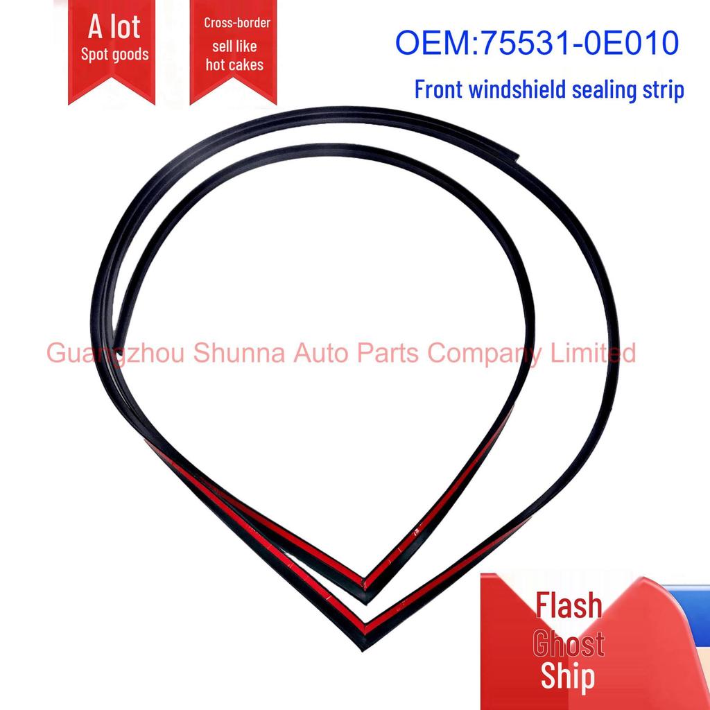Rubber Strip 75531-0E010 for 09-14 Toyota Highlander, ASU40, GSU45 Windshield