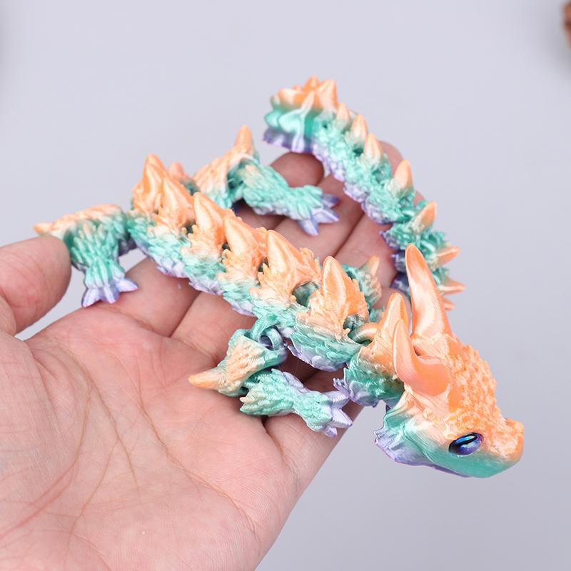 1 Piece Desk Ornament Toy New 3D Print Akatsuki Magic Dragon Model Multi-Joint Movable Creative Table Home Decoration Gift