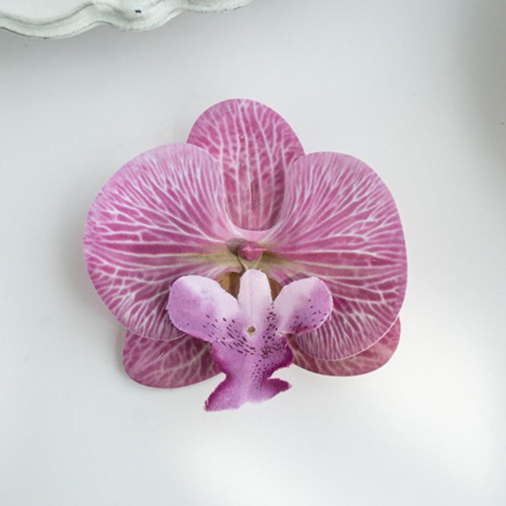 Phalaenopsis Simulation Flower Companion Gift 3D Printing Film High Quality Flower Head Decoration Sweet Headdress Shooting Props Fake Flowers