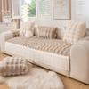 Winter Bunny Cashmere Sofa Cushion Thickened Fleece Cushion Non-Slip Sofa Cover Three Seats One Imperial Concubine Autumn and Winter Cover Towel