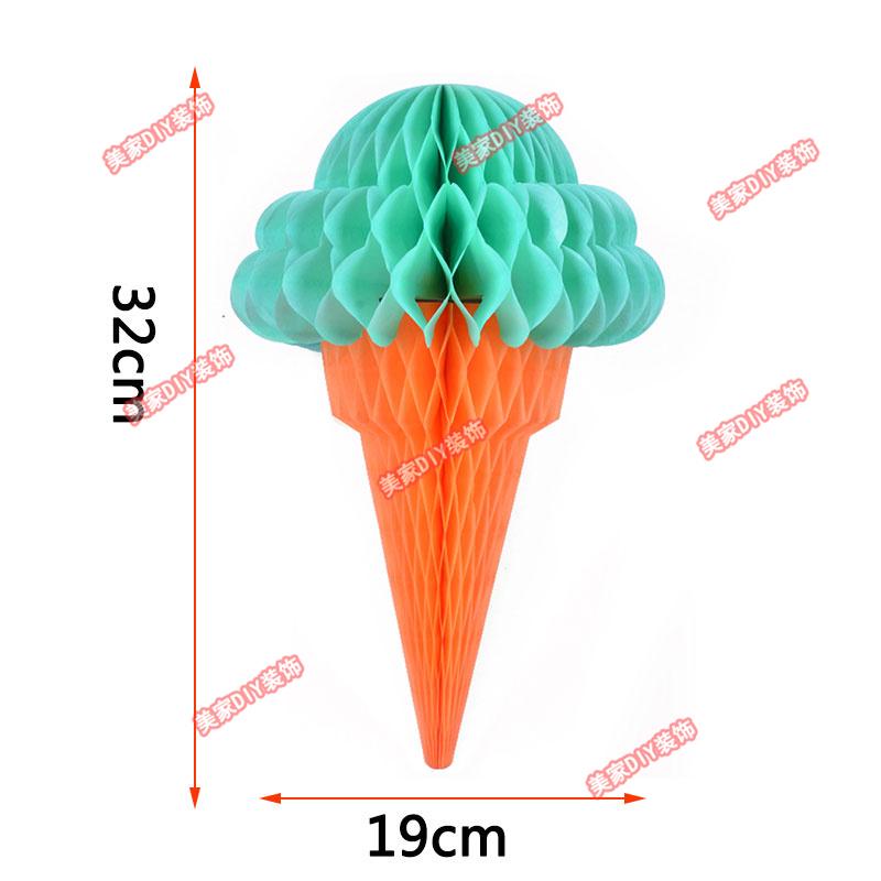 Spring Tropical Fruit Party Ceiling Decorations: Pineapple, Strawberry, Apple, and Grape Honeycomb Balls