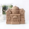 15cm European style castle candle silicone mold house building cake chocolate silicone mold soap mold castle resin gypsum mold