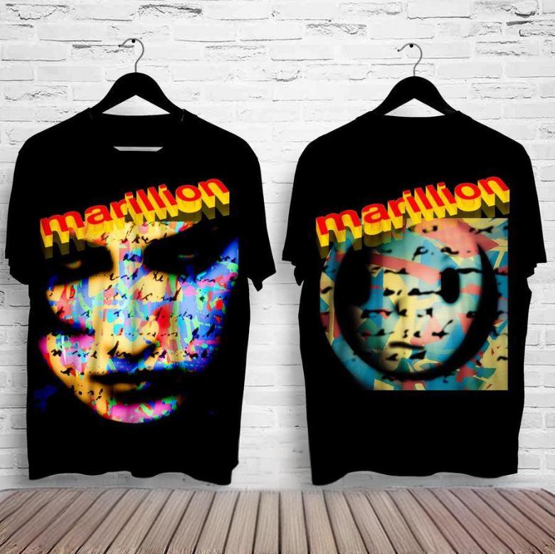 Marillion Rockové Album 3D Tisk Unisex Oversized Tričko s Kulatým Výstřihem Streetwear
