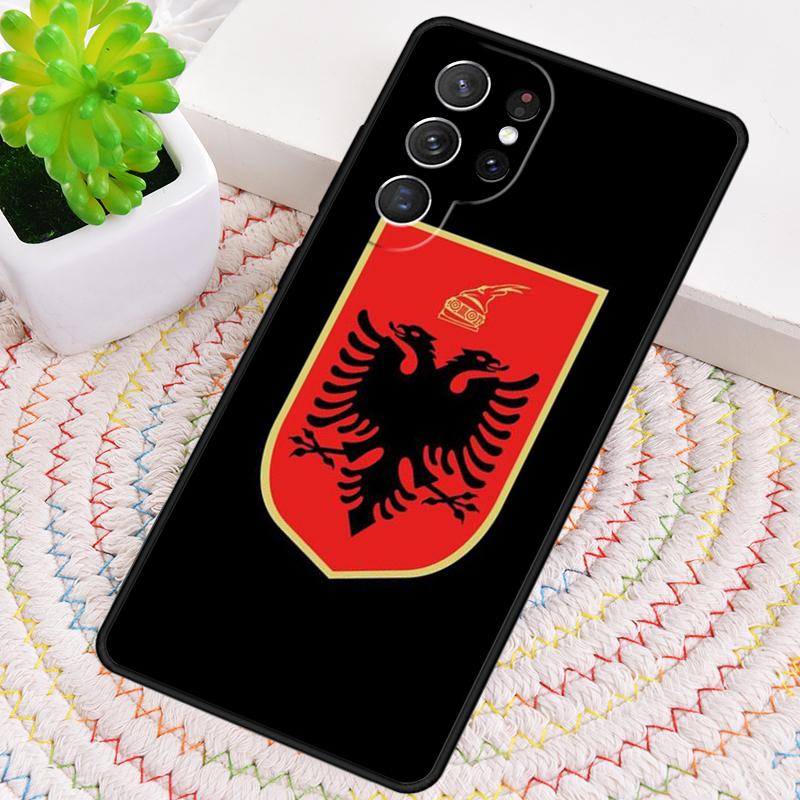 Albanian Flag Phone Case for Samsung Galaxy note 10 pro S26 Ultra S23 S24 FE S25 S21 S22 PLUS shockproof Cove