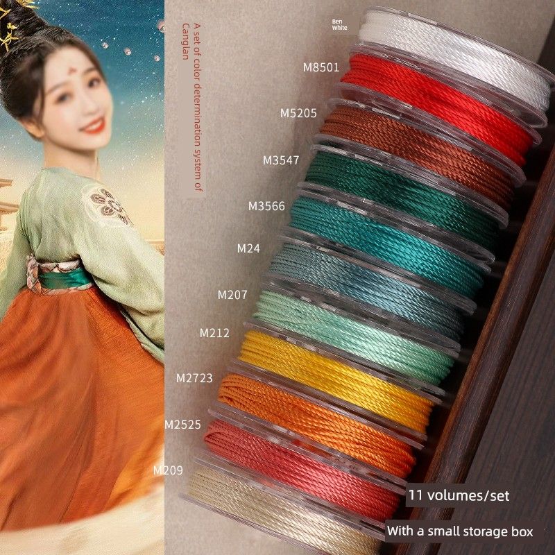 

DIY Braided Bracelet Pendant Rope Koi Strand Canglan tactic color system Volume 11