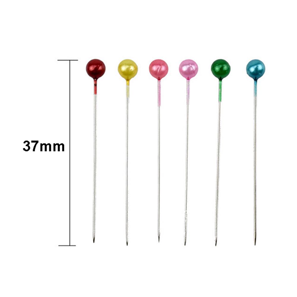 100pcs Decorative Mixed Colors Pearl Head Pins Straight Pins Dressmaking DIY