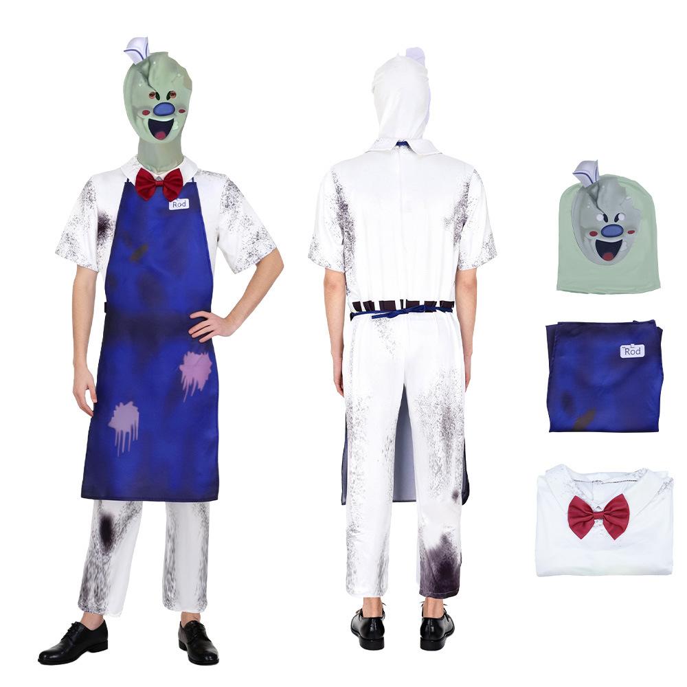 50,000 Halloween 5 Ice Cream Rod Cosplay Cosplay onesie Stage Show X Horror cos Costume 120 (children)