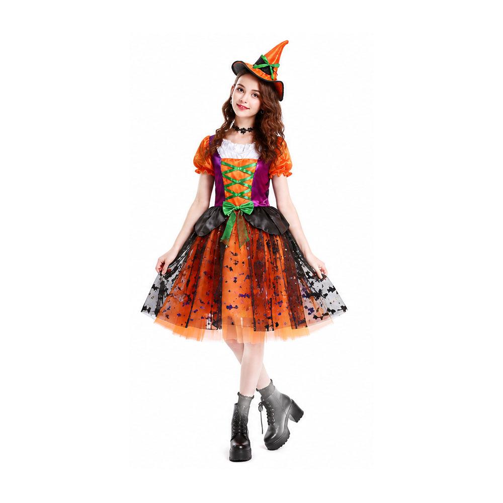 Halloween Children's Costumes Girls Performance Costumes Witch Cape Elf Magic Skirt Children's Performance Costumes Cos