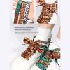Leopards Print Tie Dye Shoe Laces for Canvas Shoe Strong Polyester Materials for Everyday Reliability