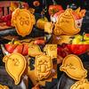 5Pcs Halloween Themed Cookie Cutter Set Halloween Biscuits Molds Set Eerie Specters Shape Biscuits Silicones Molds