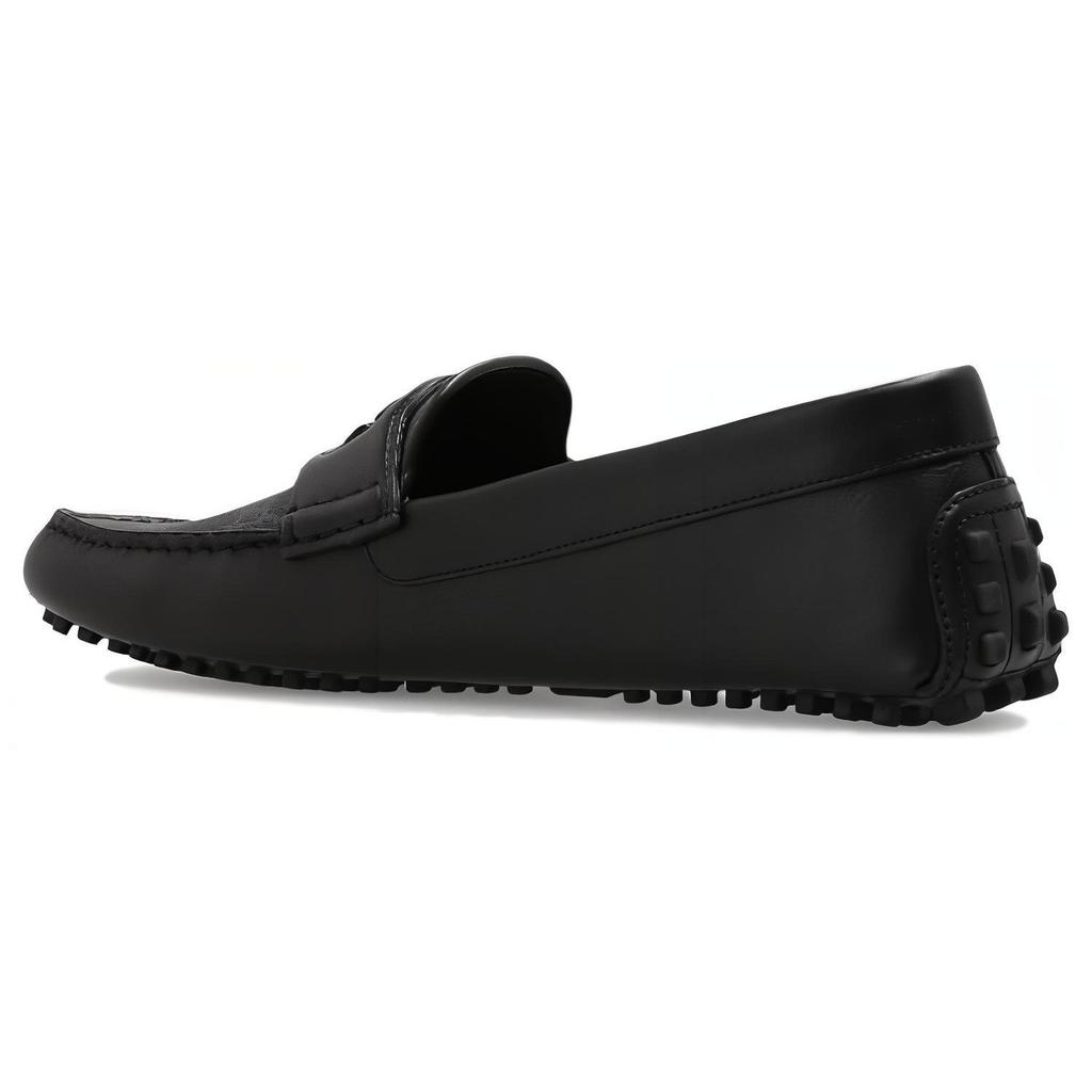 Gucci Interlocking Leather Loafers Men's Black 730148 AAB7Z 1000