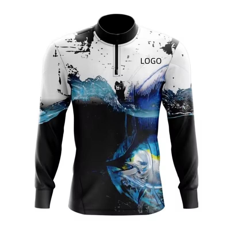 Customizable Hooded Half-Zip Fishing Jacket for Men and Women - Lightweight, Breathable Milk Silk with Cooling Effect
