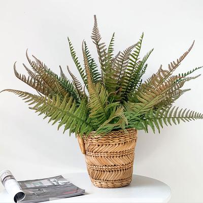 Large Boston Fern Bunch Fake Green Plant Artificial Fern Persian Leaves Bundles for Home Garden Decoration DIY Plant Landscaping
