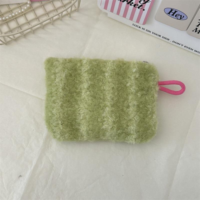 Wind plush love mouth red envelope student holding small cosmetic bag key change bag ID bag