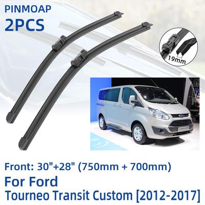 2ks Lišty stieračov predného skla pre Ford Tourneo Transit Custom 2012-2017 30"+28" Príslušenstvo k frézam na okná 2012 2013 2014 2015