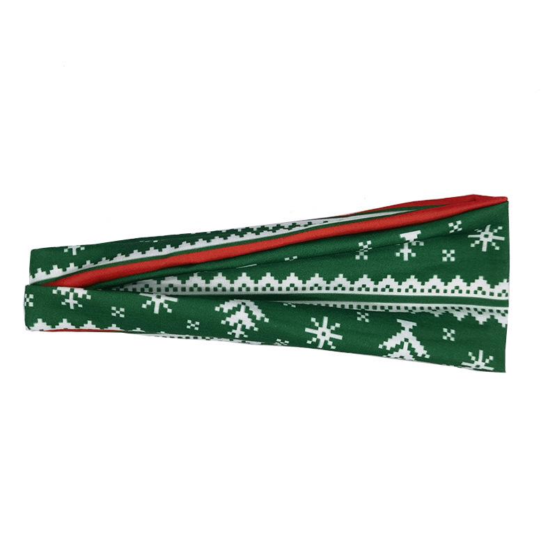 European & American Christmas Sweatband: Fitness, Yoga, Running Sports Headband
