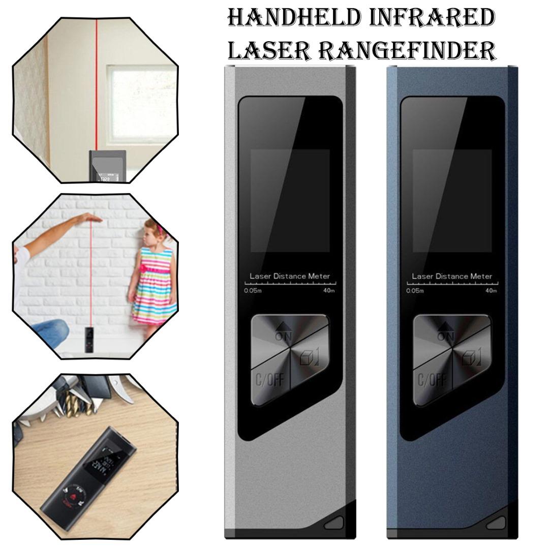 

PDTO Новый 40-метровый цифровой лазерный дальномер Портативный USB-дальномер с зарядкой
