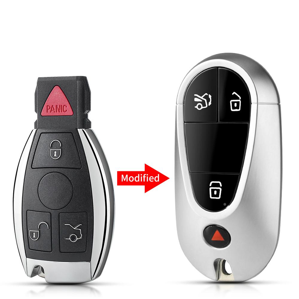 Modified Upgraded Remote Car Key Shell Case For Mercedes Benz A C E S Class W204 W207 W212 W164 W166 Replacement