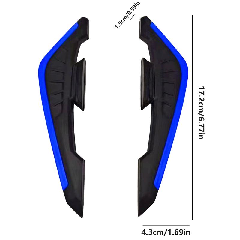 Motorcycle Winglets All-Weather Motorbike Fairing Air Deflectors Front Side Spoiler Wing All-Weather Air Deflectors Trim Sticker