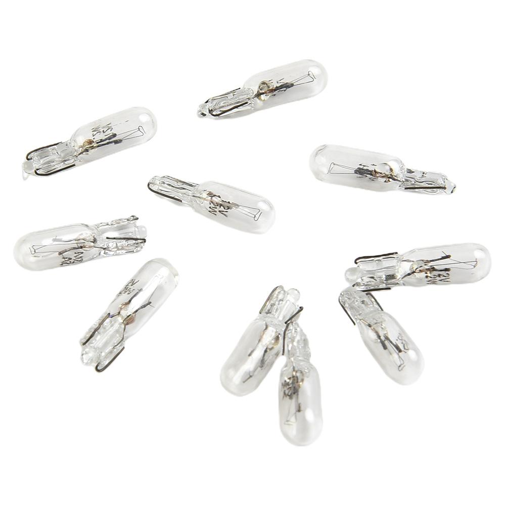 Zlepšená viditelnost s žárovkou T5 286 do palubní desky automobilu, 12V 1/2W, balení po 10 kusech, konstrukce z křemenného skla, halogenová technologie