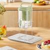 Foldable Handle Beverage Dispenser With Filter and Faucet Cold Water Jug Beverage Pitcher  Bar