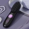 Hair Straightener Brush 3 Level Cordless USB Charging Straightener Portable Mini Straightening Brush for Home Travel