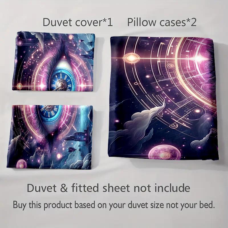 Cosmic eye design Bedding Duvet cover sets Duvet covers Pillowcases gifts (1 * Duvet Cover 2 * Pillowcases, without duvet insert)