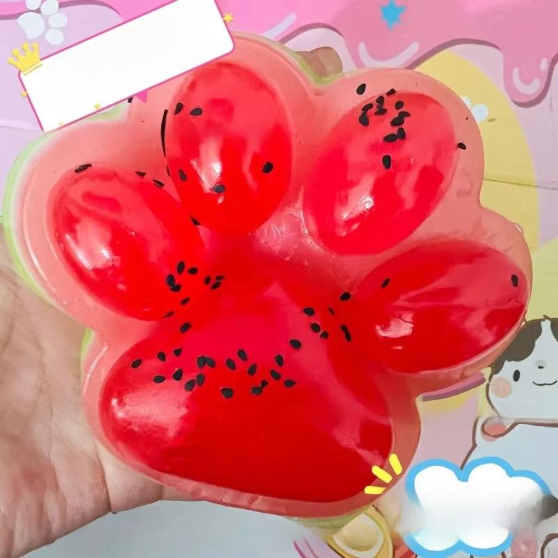 Watermelon Shaped Soft Fidget Toys Cute Cartoon Designs Perfect For Stress Relief Kids Birthday Party Favors Daily Play