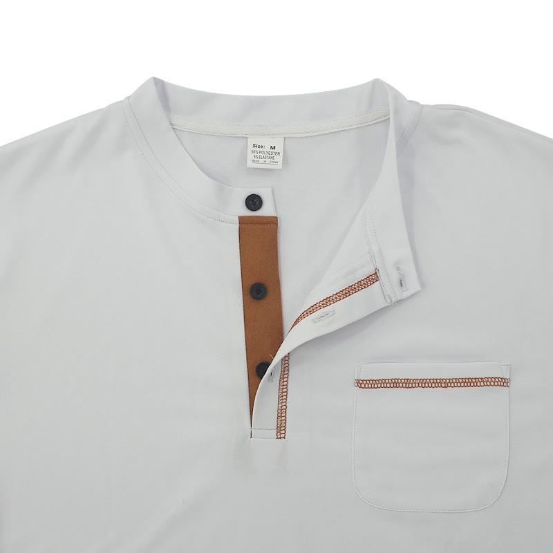 2024 Men's Quick-Dry Solid Color Polo Shirt: Summer Fashion with Turn-Down Collar