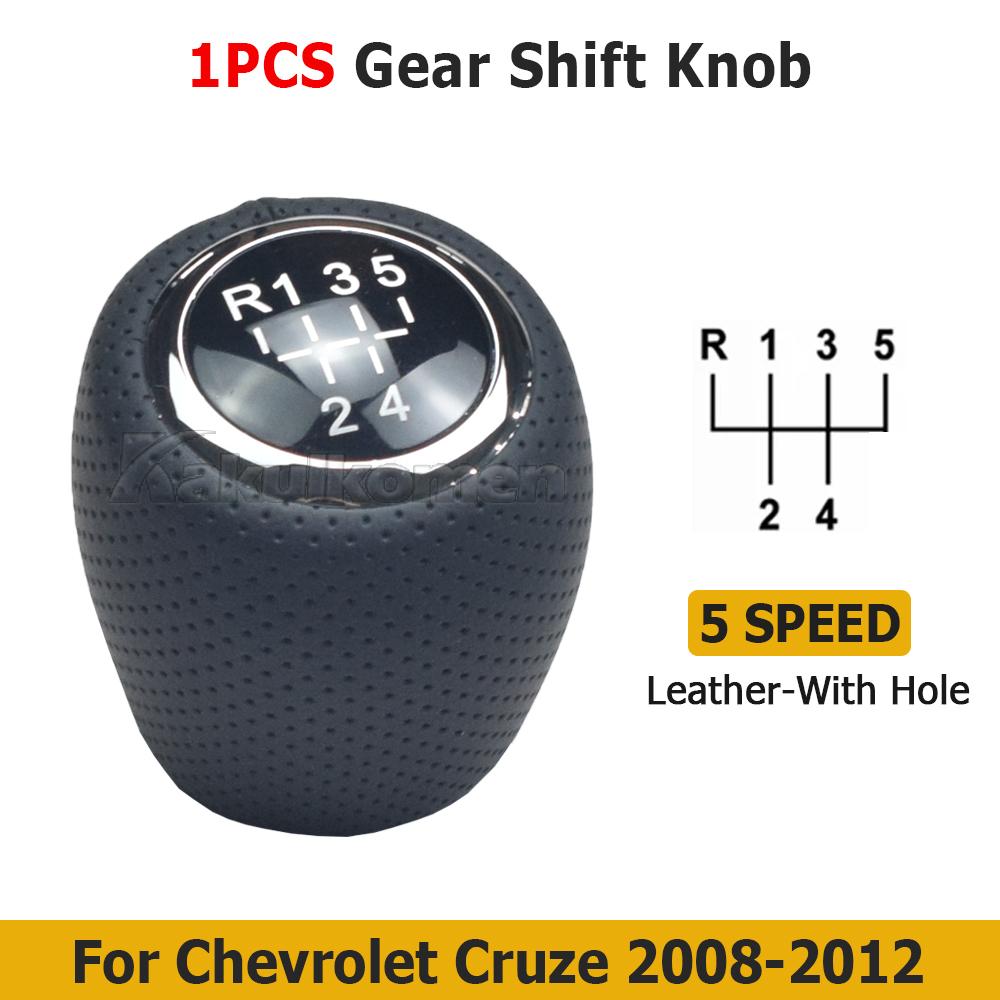 5/6 Speed Hand Speed Ball Gear Shift Knob Gaiter Boot Dustproof Cover For Chevrolet Chevy Cruze 2008 2009 2010-2012